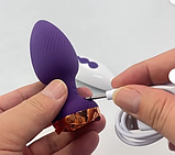 Анальна пробка з вібрацією на пульті, Стимулятор анусу, Вібропробка для анального сексу, Інтимні іграшки, фото 2