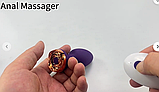 Анальна пробка з вібрацією на пульті, Стимулятор анусу, Вібропробка для анального сексу, Інтимні іграшки, фото 3