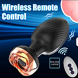 Анальна пробка з вібрацією на пульті, Стимулятор анусу, Вібропробка для анального сексу, Інтимні іграшки, фото 9