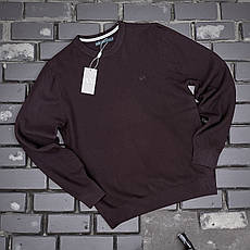 Чоловічий джемпер Armani чорний брендовий светр Армані люкс якість, фото 3