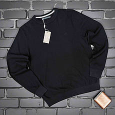 Чоловічий джемпер Armani чорний брендовий светр Армані люкс якість, фото 4