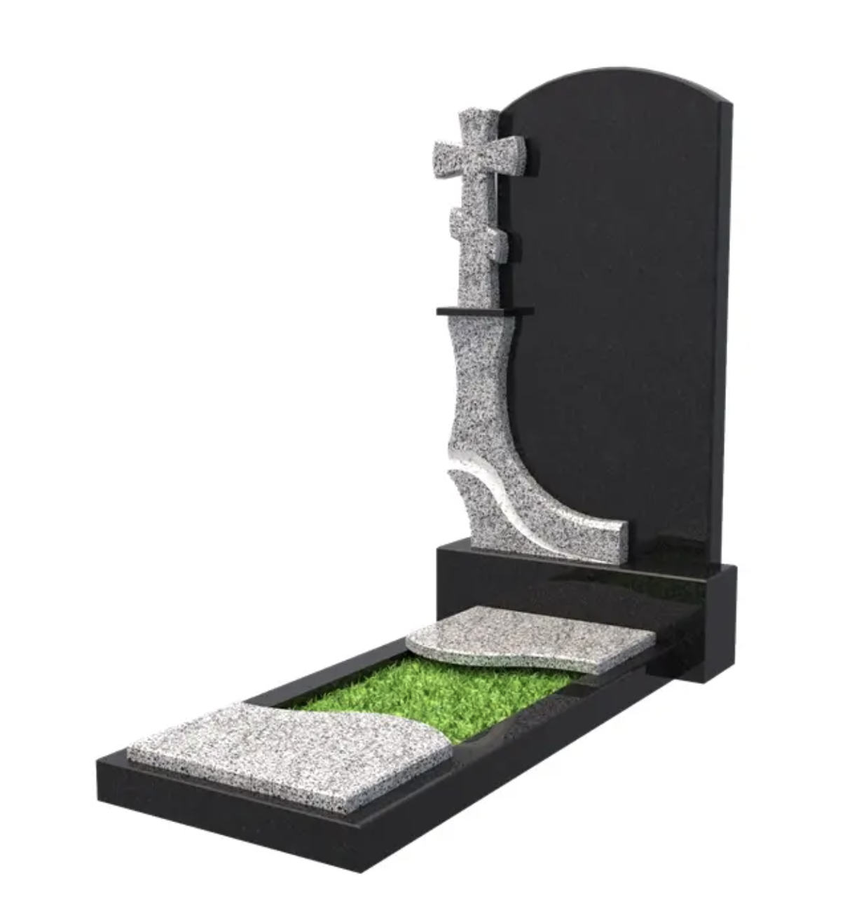 Пам'ятники гранітні з хрестом No394, фото 1