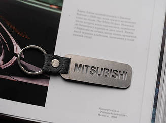 Брелок металевий. Mitsubishi. 10х2,5см