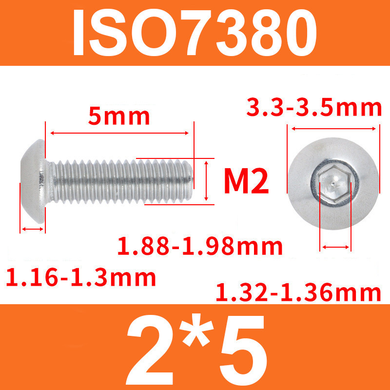 Винт ISO7380