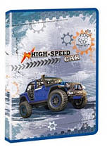 Папка А4 на блискавці, гліттер /