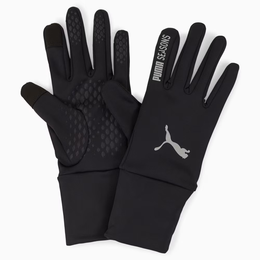 Рукавиці спортивні Puma SEASONS Gloves 042022 01 (чорні, поліестер, еластан, для бігу, тренувань, бренд пума)