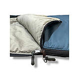 Спальний мішок блакитний (до -0). Спальник туристичний, військовий, фото 3