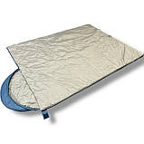 Спальний мішок блакитний (до -0). Спальник туристичний, військовий, фото 6