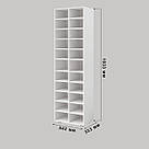 Високий стелаж під взуття з 22 відділеннями Полочки для взуття Містка взуттєвниця до передпокою, фото 5