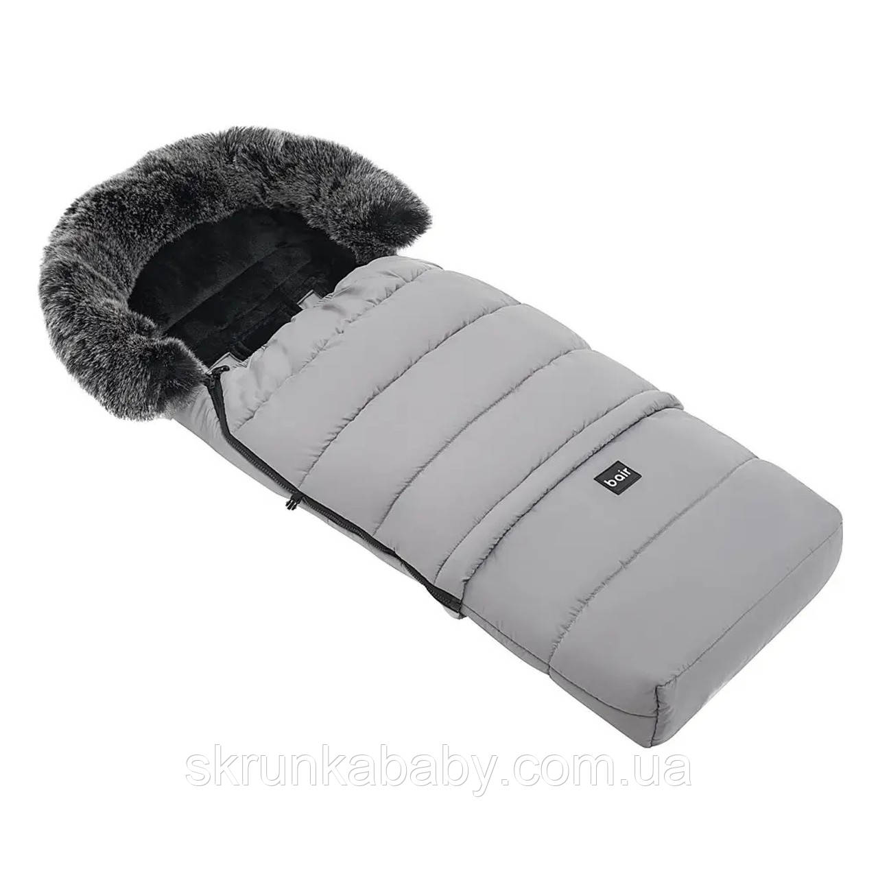 Зимовий конверт Bair Arctic owl grey з подовженням (колір сірий), фото 1