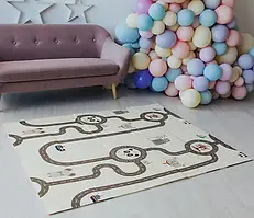 Двосторонній розвиваючий термокилимок Дорога 180 х 200 x 1 см