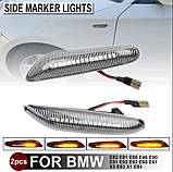 Повторювачі поворотів динамічні BMW E60 E61 E90 E91 E87 E81 E83 E84 E88 E92 E93 E82 E46 1 3 5 серії, фото 2