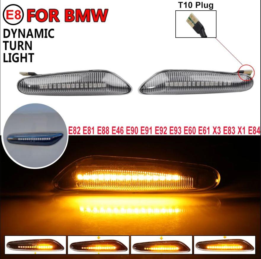 Повторювачі поворотів динамічні BMW E60 E61 E90 E91 E87 E81 E83 E84 E88 E92 E93 E82 E46 1 3 5 серії, фото 1