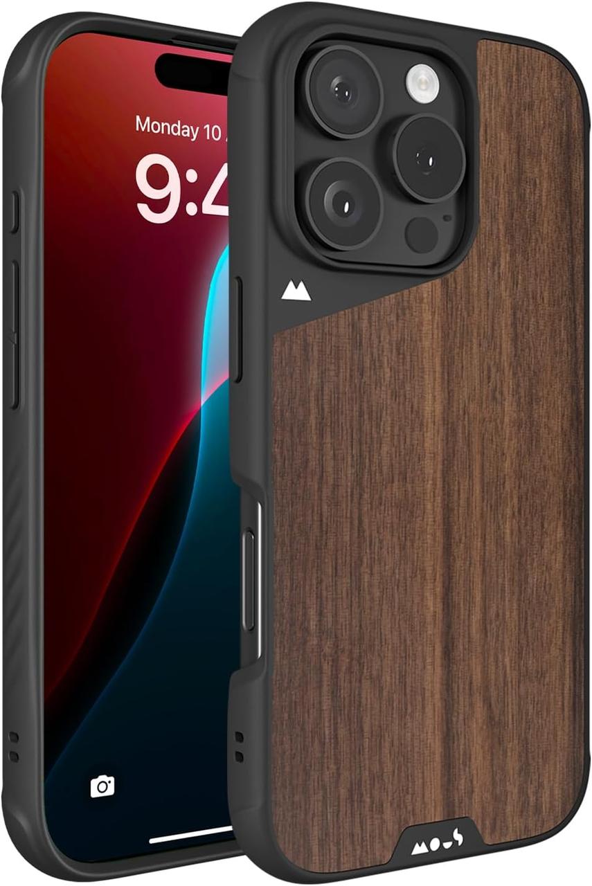 Чохол Mous MagSafe Limitless 6.0 Walnut для iPhone 16 Pro Max, фото 1