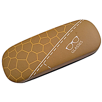 Футляр для окулярів із малюнком "Glasses" 3,5*16,5*6 см чорно-оливковий, кейс для окулярів