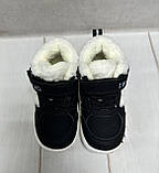 Дитячі високі кросівки хайтопи Jong Golf утеплені чорний 21-25, фото 4