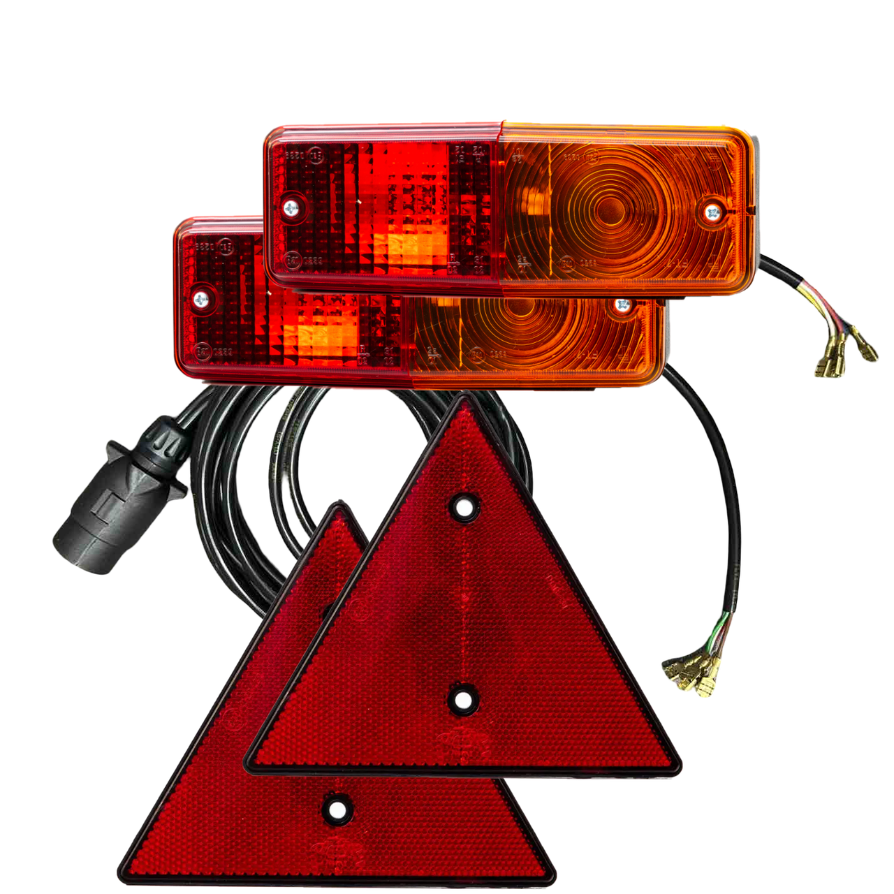 Ліхтарі на причіп задні FRISTOM FT-007 із кабелем 5 м, вилкою 7 PIN та відбивачами, фото 1