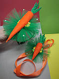 Набір Моркви Обруч і браслет Набор Осенний Праздник осени Морква Морковка Моркови роль Морквинки, фото 2