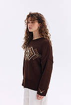 Джемпер oversize в українському стилі "Етно" (чорний, жовтий, помаранчевий), фото 2