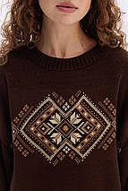 Джемпер oversize в українському стилі "Етно" (чорний, жовтий, помаранчевий), фото 4