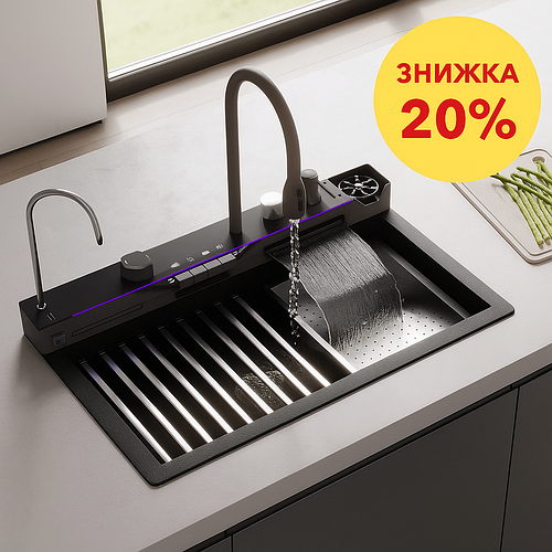 Гранітні кухонні мийки Valeso зі знижкою -20% та безкоштовною доставкою