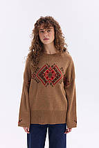 Джемпер oversize в українському стилі "Етно" (чорний, жовтий, помаранчевий), фото 3