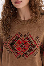 Джемпер oversize в українському стилі "Етно" (чорний, жовтий, помаранчевий), фото 5