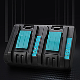 Зарядний пристрій Makita DC18RD акумуляторний зарядний для інструментів для акумуляторів 2 порти, фото 3