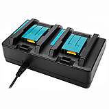 Зарядний пристрій Makita DC18RD акумуляторний зарядний для інструментів для акумуляторів 2 порти, фото 2