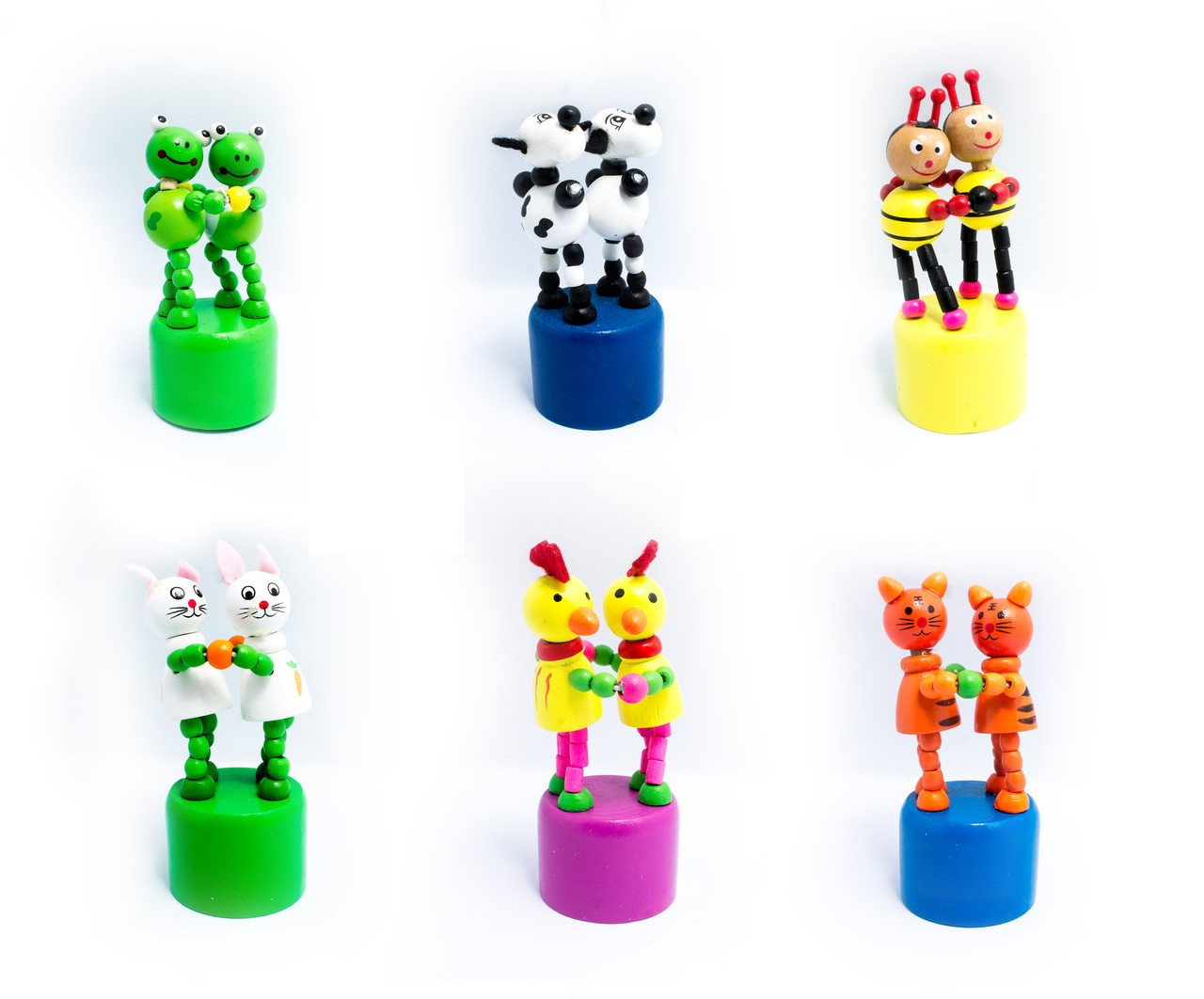 Дитячі дерев'яні танцюючі іграшки