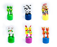 Дитячі дерев'яні танцюючі іграшки