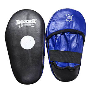 Лапи боксерські BOXER шкіра сині