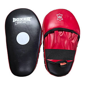 Лапи боксерські BOXER шкіра червоні