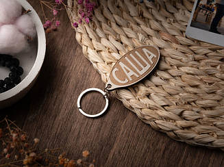 Брелок дерев'яний. САШКО. 60х30мм