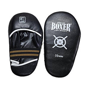 Лапи боксерські BOXER NEW прямі вінілшкіряні чорні