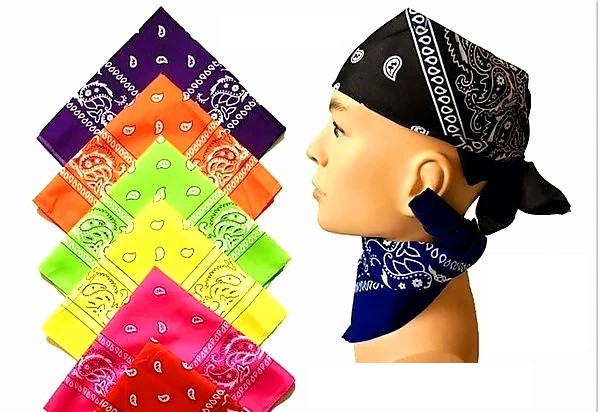 Бандани на голову великий асортимент красивих кольорів
