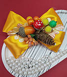 Осінні бантики Заколки резинки Осіння заколка резинка Осенние бантики Осінній бант для волосся, фото 3