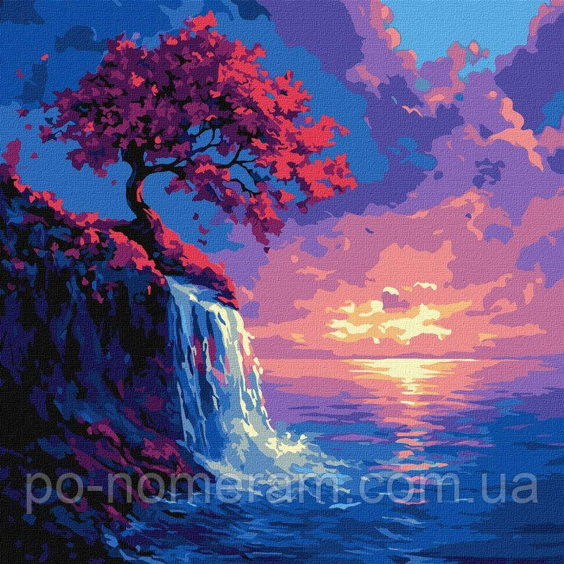 Картина за номерами Ідейка Сакура в потоці ©art_selena_ua (KHO6380) 40 х 40 см, фото 1