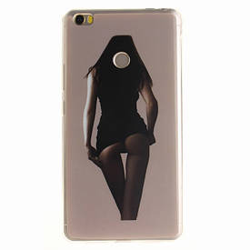 Чохол силіконовий бампер на Xiaomi Mi Max з малюнком дівчина