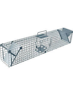 Живоловка John Green 82×21×20 см, пастка на куниць, ласок, щурів та котів, оцинкована сталь