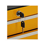 Шафа для майстернь на 4 колесах (2-з гальмами) 698х 334х 890 мм з 7 шухлядами VOREL 58538, фото 6