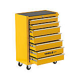 Шафа для майстернь на 4 колесах (2-з гальмами) 698х 334х 890 мм з 7 шухлядами VOREL 58538, фото 5