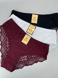 Трусики з мереживом асорті "Hana" 5ХL маломірять  3шт/уп