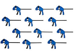 Набір струбцин Sauter HE-OHC-MINI 115х30 мм (12 шт.)