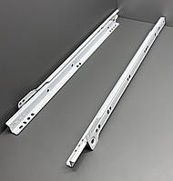 Напрямна роликова меблева 400мм біла 0,9 мм ПАРА універсальні напрямні саласки для ящиків корпусних меблів