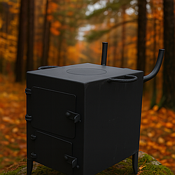 Дров’яний котел для підігріву води – практичний та зручний переносний бойлер.