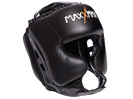 Шолом для боксу MaxxMMA GB01s L-XL чорний