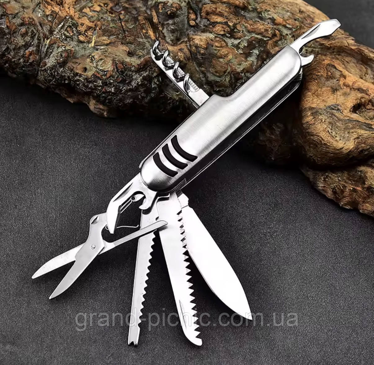 Ніж перочинний багатофункційний стальний, фото 1