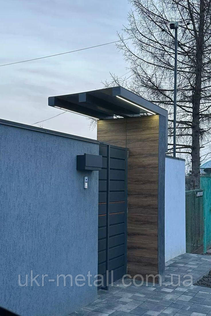 Хвіртка в стилі модерн, фото 1