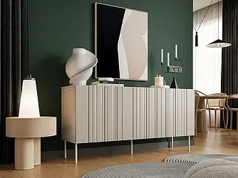 Комод у вітальню   Isla  Cama meble бежевий ,чорний  150